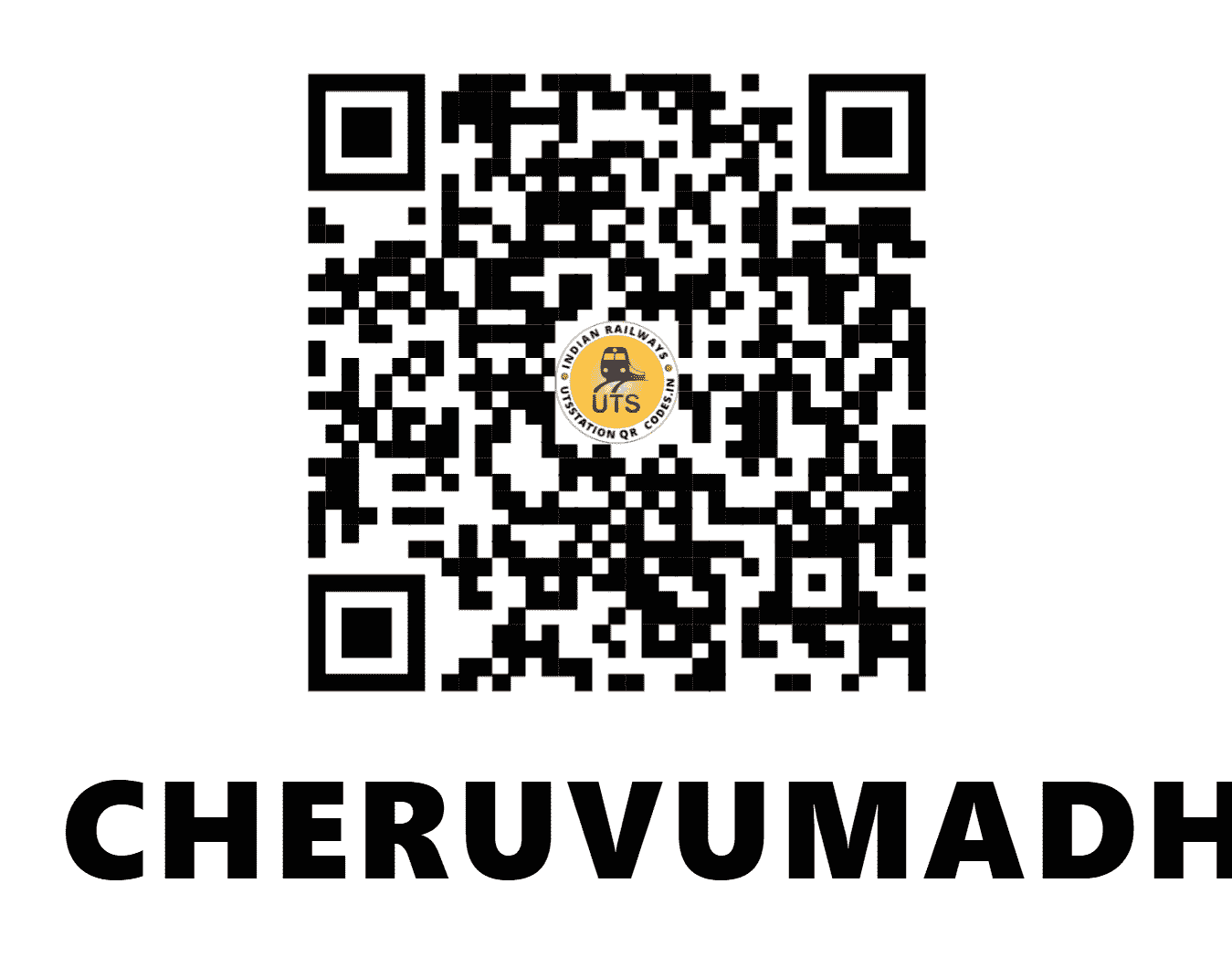 UTS QR Code for CHERUVUMADHAVARAM - CVV (SC - ANDHRA PRADESH)
